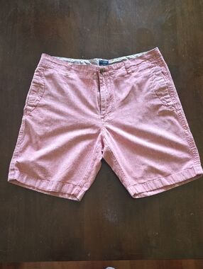 Men's J. Crew Gramercy Pink Linen Cotton Blend Shorts